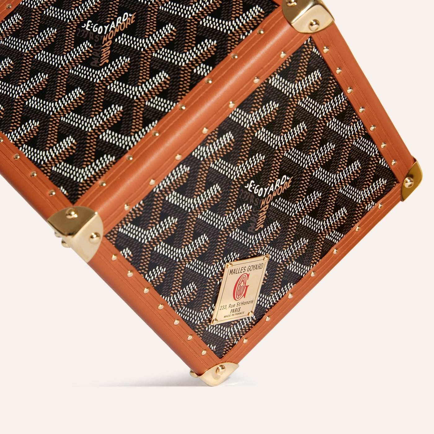 Goyard Dé Trunk Bag Black & Tan - Image 3